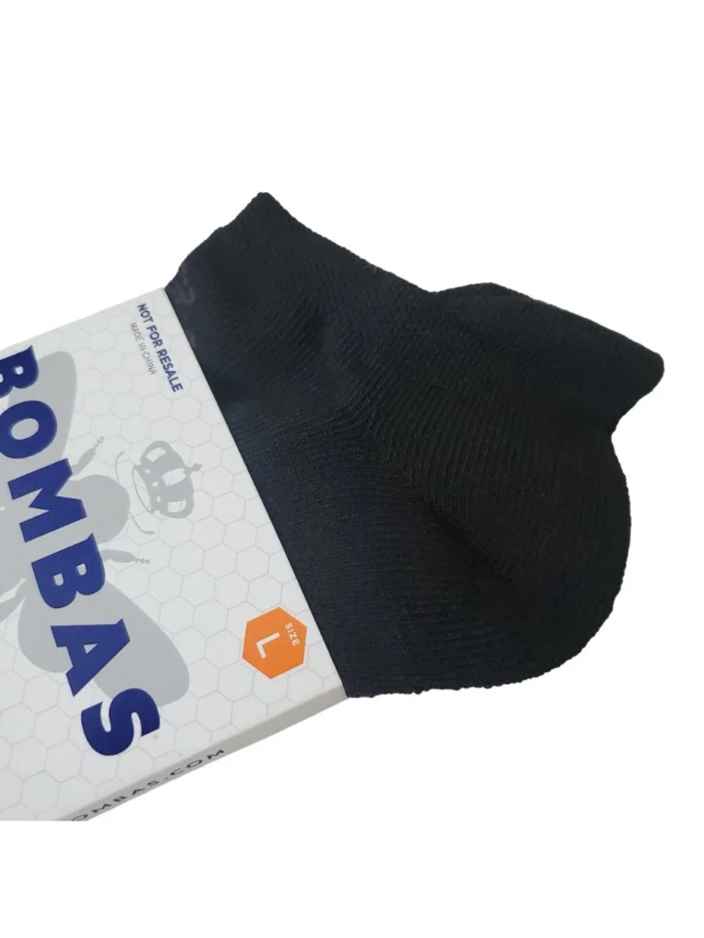 Bombas ankle socks tech ankle 5 pairs women/men sz large honeycomb cushion black